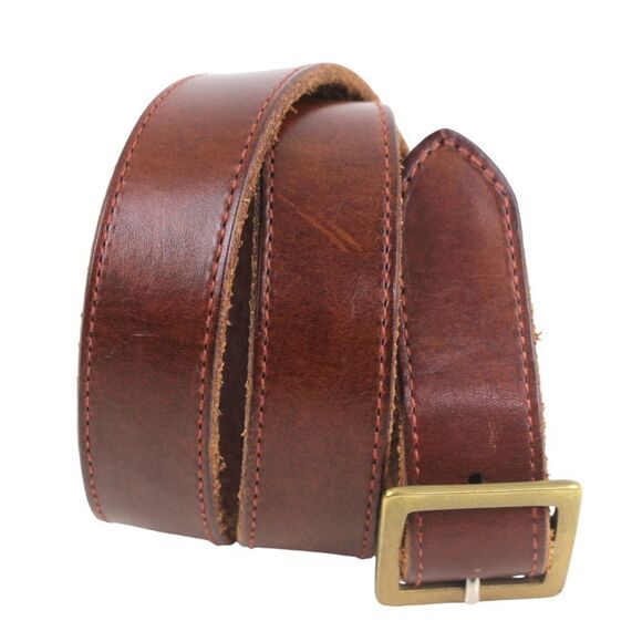 GAP BROWN GENUINE LEATHER 1 1/8"Wd DRESS CASUAL CLASSIC WOMEN'S BELT Sz 30 (t77 - Picture 1 of 12